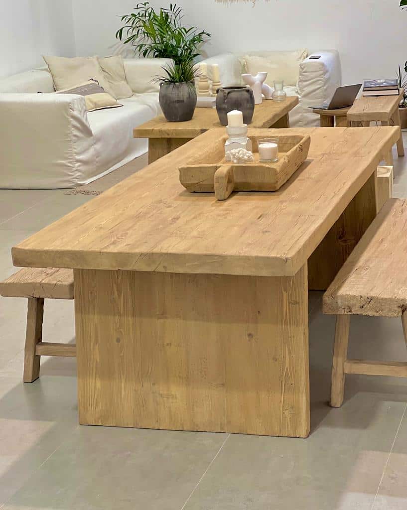 Vintage Elm Dining Table