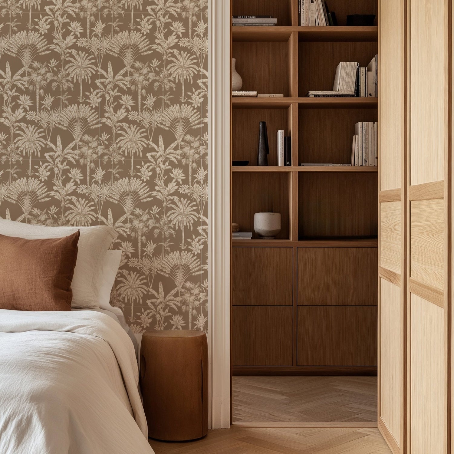 Tropical Foliage Wallpaper Vintage Tropical Palm Wallpaper