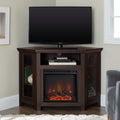 Barn 48" Wood Corner Fireplace TV Stand
