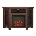 Barn 48" Wood Corner Fireplace TV Stand