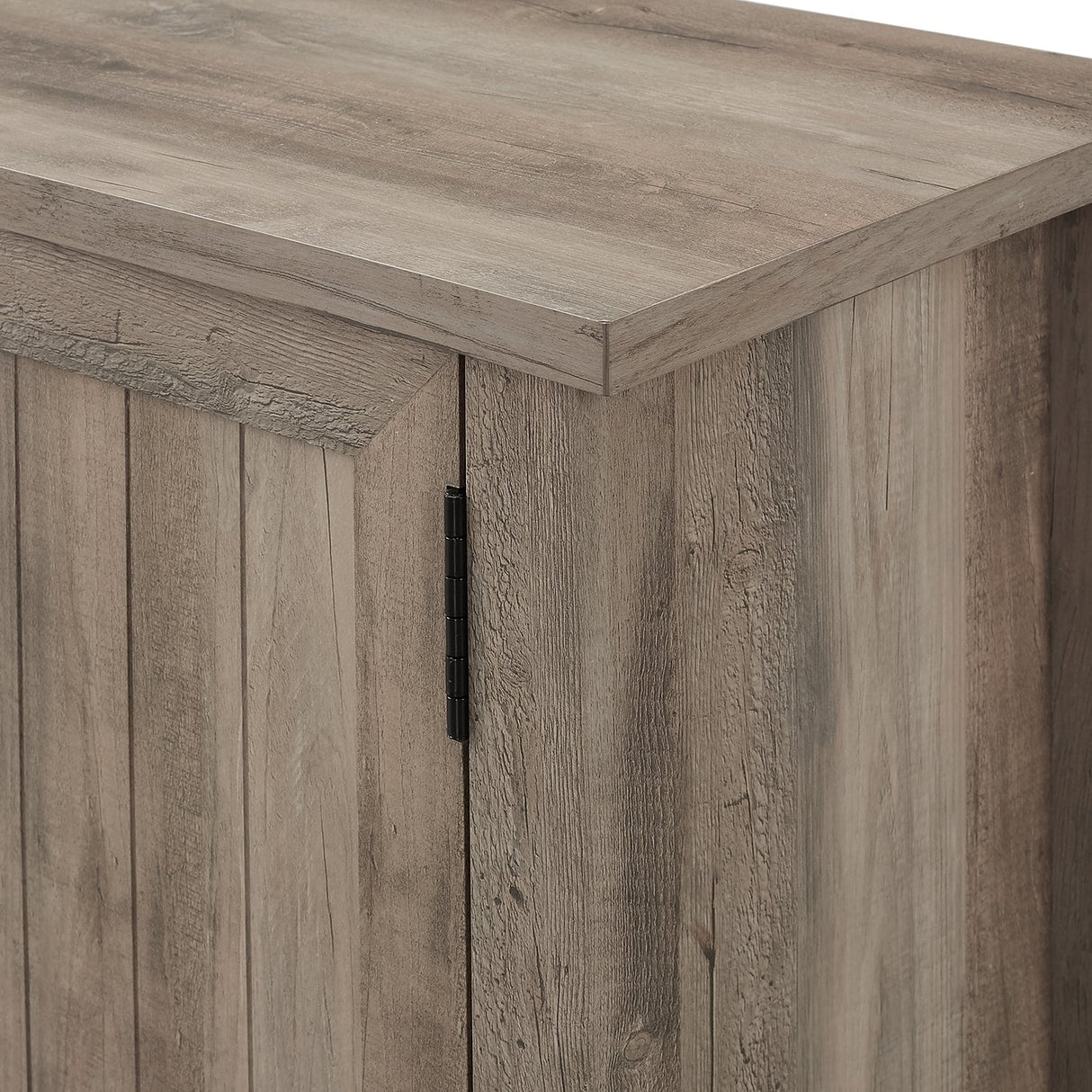 Farmhouse 58" Modern Grooved 2 Door TV Stand