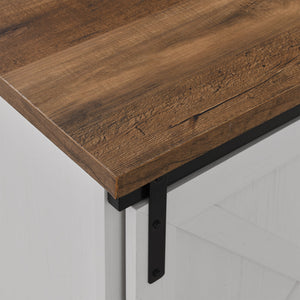 70" Sliding Barn Door TV Console