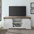 70" Sliding Barn Door TV Console