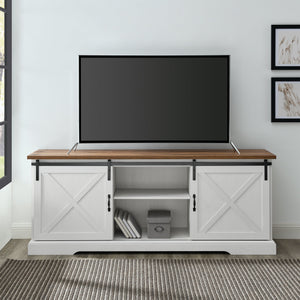 70" Sliding Barn Door TV Console