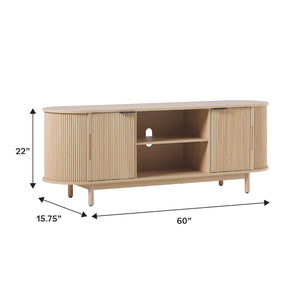 Chloe Modern Reeded TV Stand
