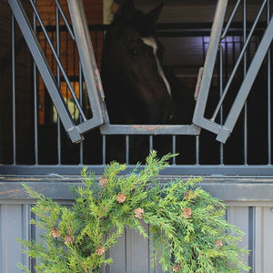28" Artificial Pine Wreath with Pinecones