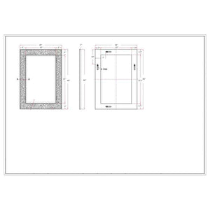 Nunspeet Global Gray Wall Mirror