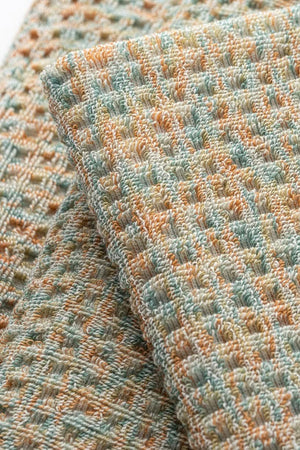 Watercolors - Waffle Orange Green Melange