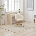 Walker Edison | Teddy Modern Desk Chair with Gold Rolling Base