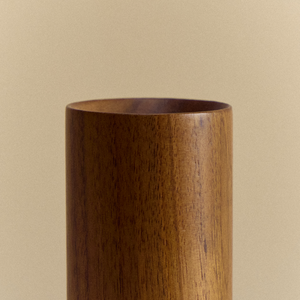 Knuckle Table Lamp in Walnut + Sphere IV