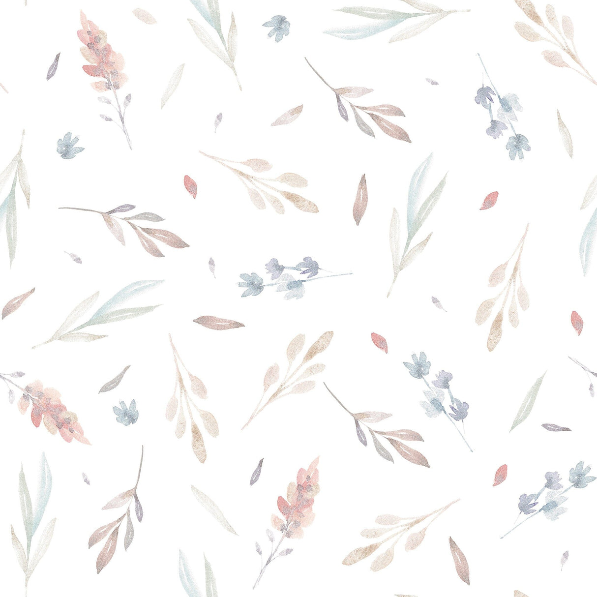 Watercolor Flowers Wallpaper Peel and Stick