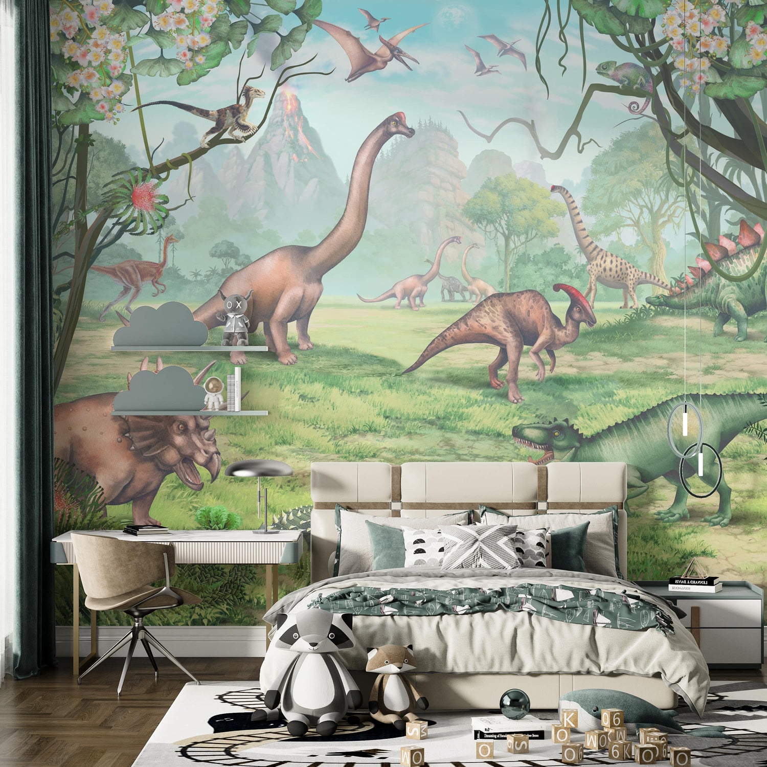 Jurassic Period Dinosaur Wallpaper Mural