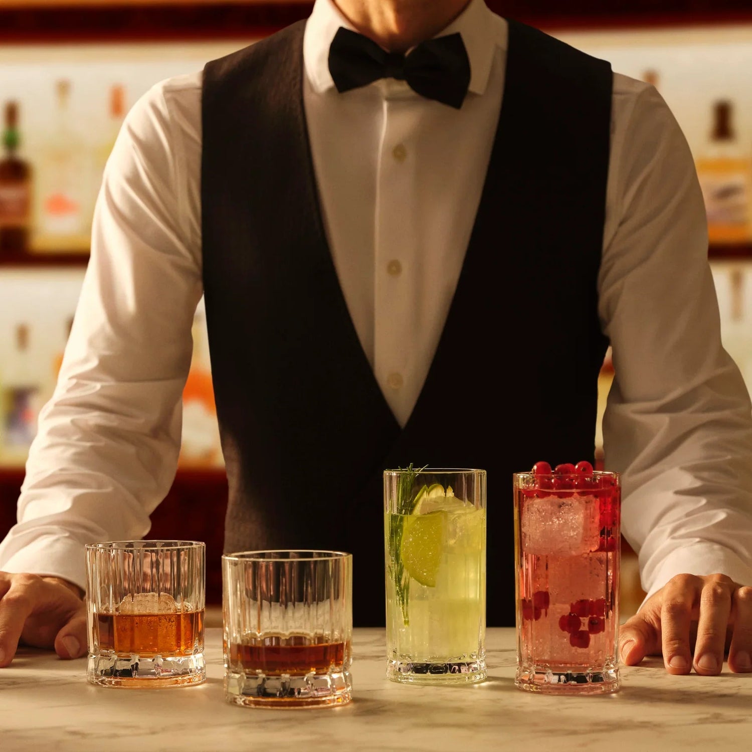Wayne Set of 4 High Ball Glasses 8.5 oz