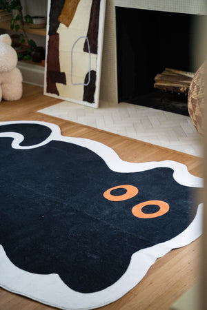 Cute Black Cat Rug