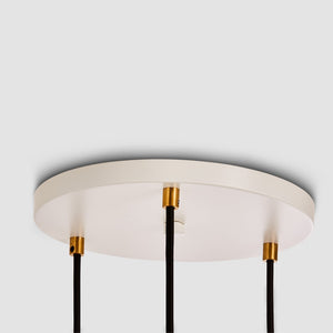 Triple Pendant in Brass + Sphere IV