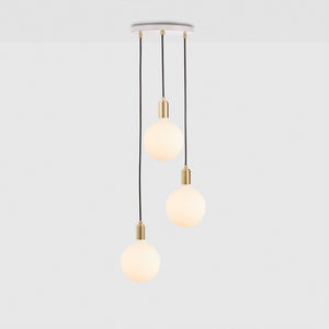 Triple Pendant in Brass + Sphere IV