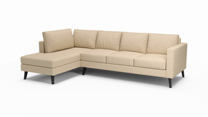 Wilfred | Sectional Left Sofa Bumper | 80" x 124" | Latex | Eco-Friendly | STYLNN®️