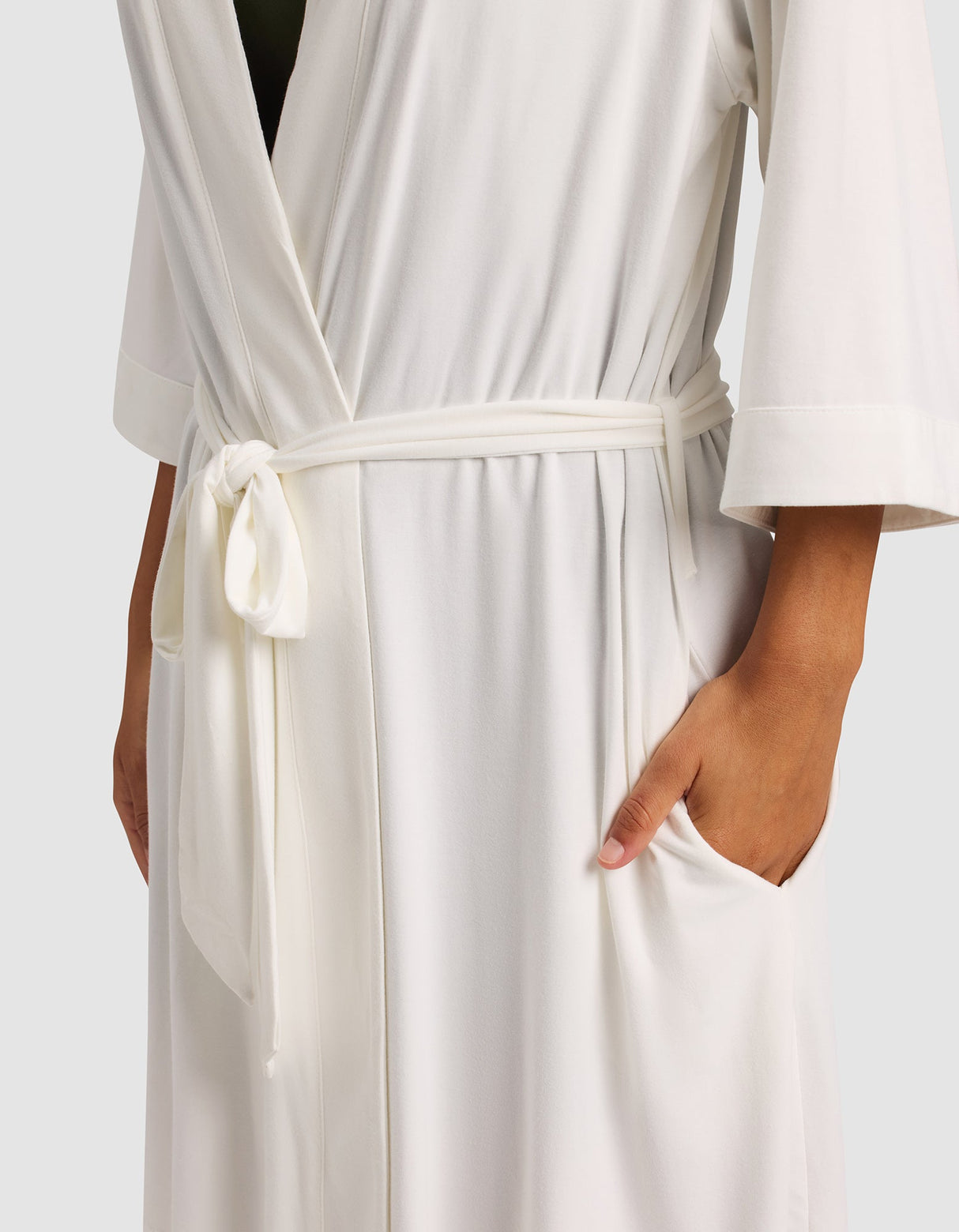 Women's Bamboo Stretch-Knit Kimono Robe
