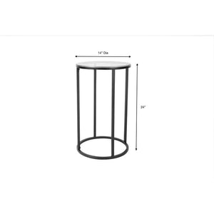 Hyryla Clear End Table