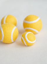 TENNIS BALL WOOL DOG TOY