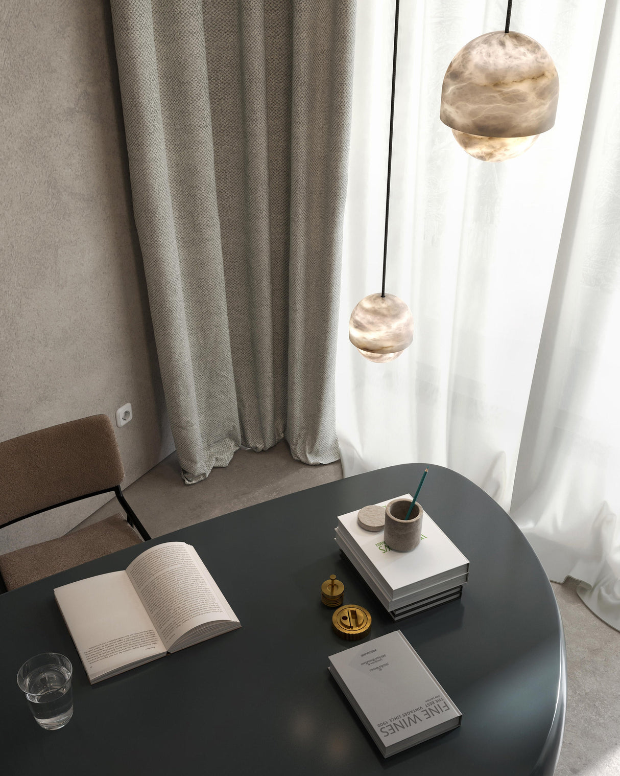 Yoko Alabaster Pendant Light