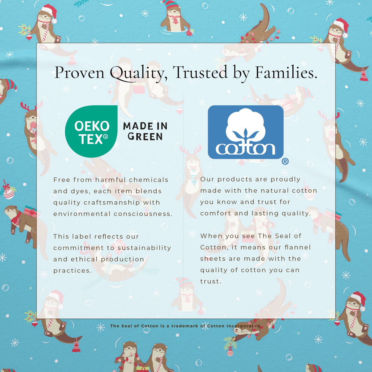 4-Piece Turkish Cotton Christmas Flannel Sheet - Whittaker Collection