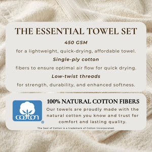 Cotton Terry Bath Towel Set - Cooper Collection