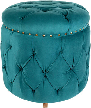 Patriki Teal Ottoman