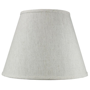 16"W x 12"H Textured Oatmeal Empire Hardback Lamp Shade
