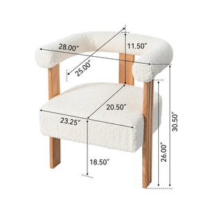 Walker Edison | Boucle Barrel Accent Chair