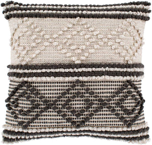 Neuchatel Charcoal Pillow Cover