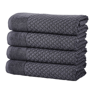 Cotton Diamond Waffle Weave Bath Towel Set - Grayson Collection