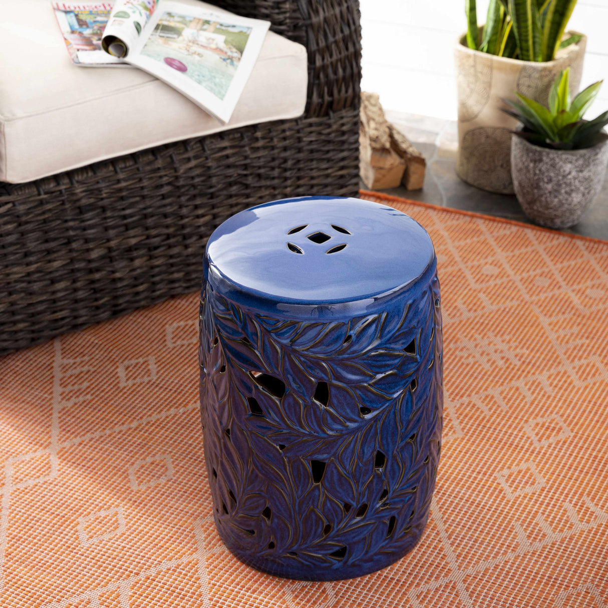 Alpbach Blue End Table