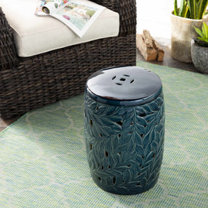 Alpbach Teal Garden Stool