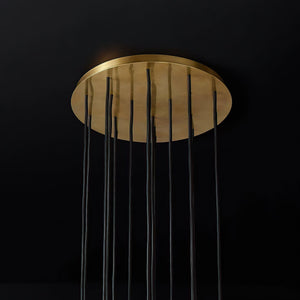 Kristal Crystal Round Cluster Chandelier