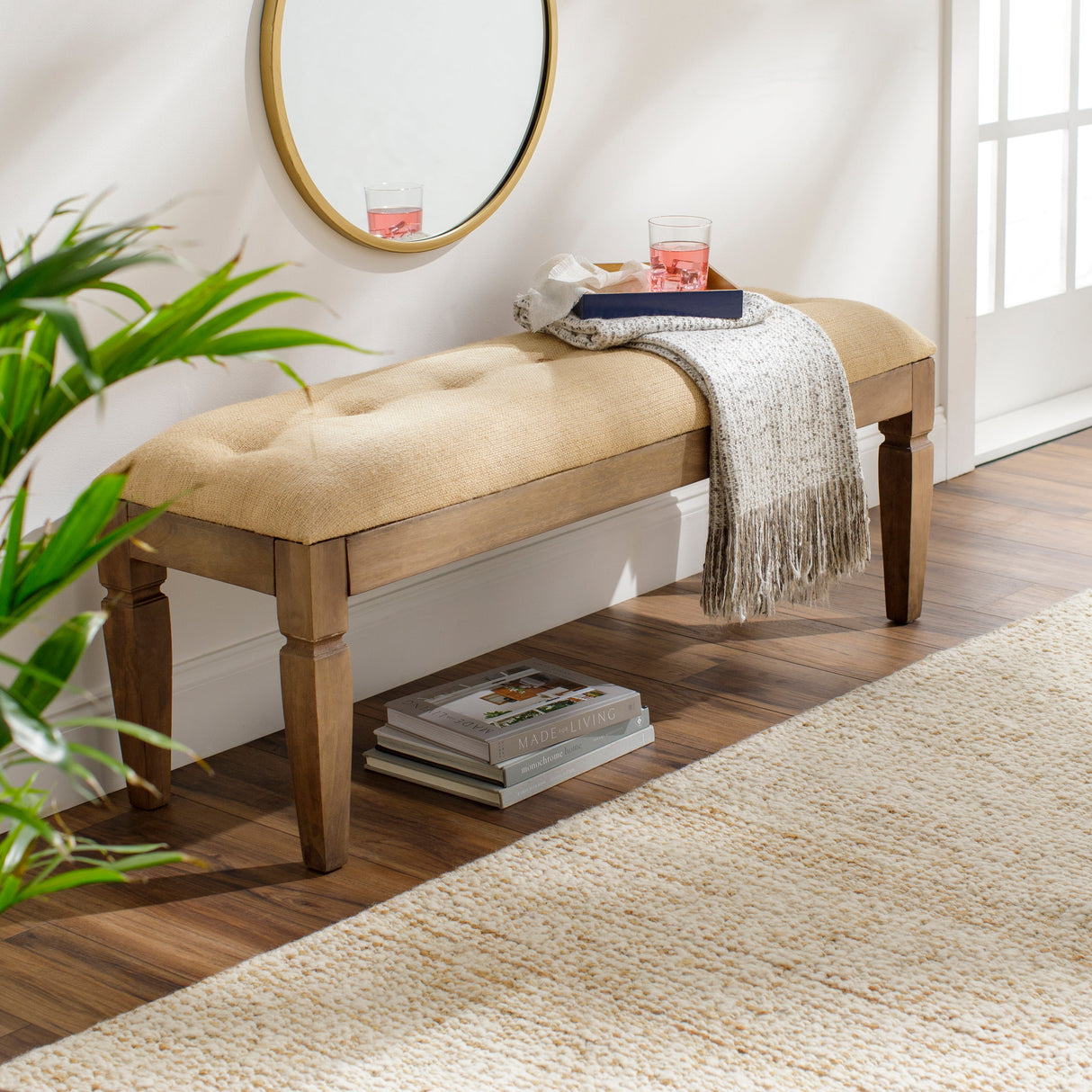 Vasili Khaki Bench