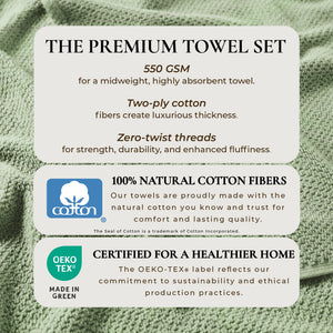 Cotton Textured Bath Towel Set - Acacia Collection