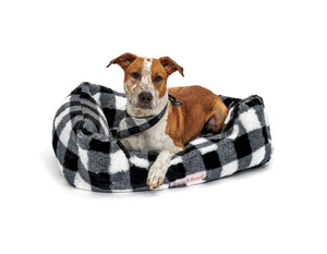 Mink Relaxer Bed - Black & White