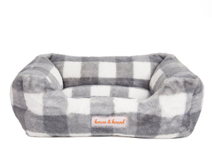 Mink Relaxer Bed- Grey and White