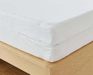 AllergyCare™ - Cotton Zippered Mattress Encasement Protector by Bargoose Home Textiles