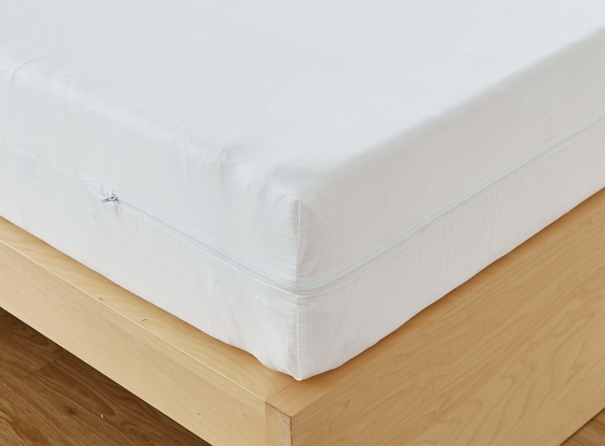 AllergyCare™ - Cotton Zippered Mattress Encasement Protector by Bargoose Home Textiles