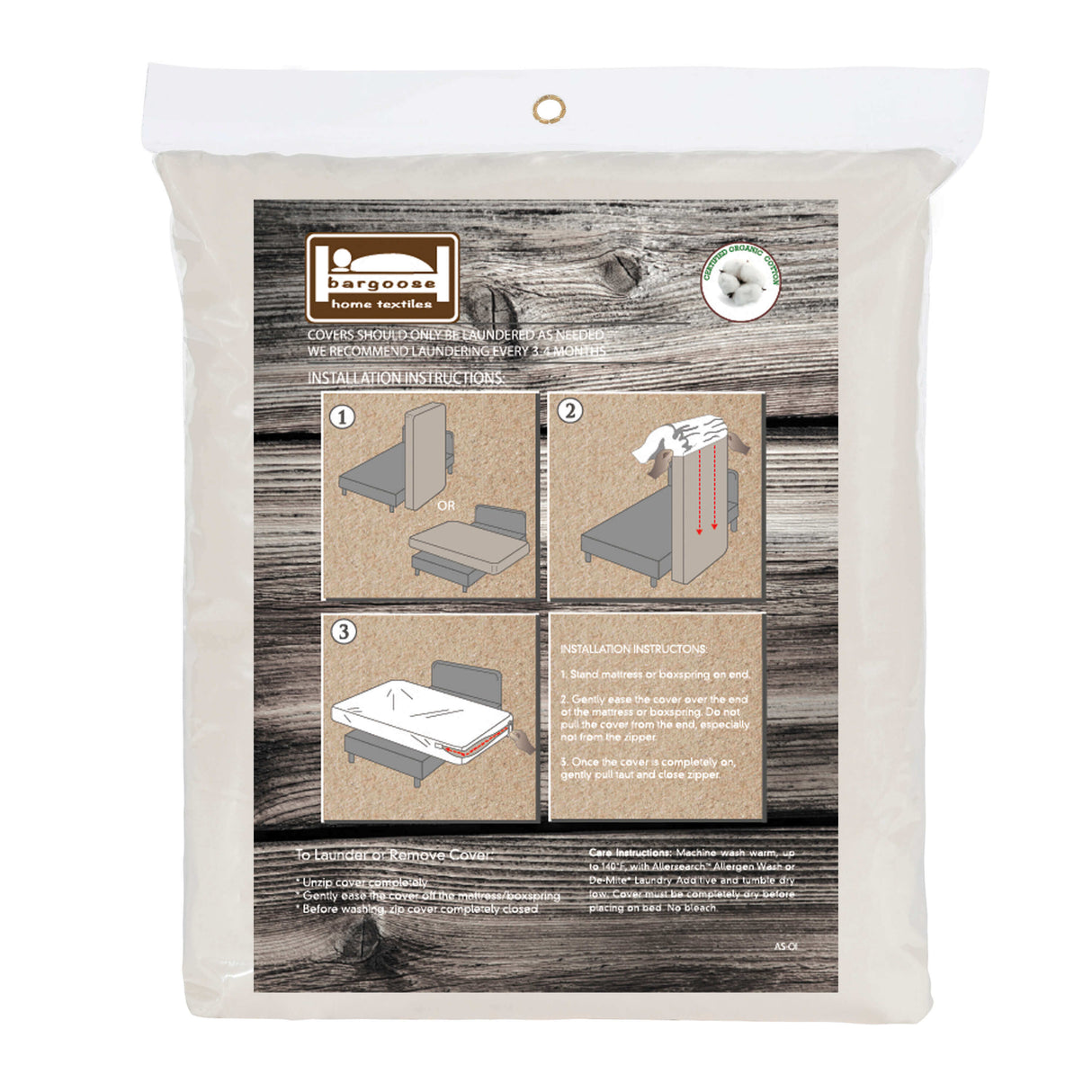 AllergyCare™ - Organic Cotton Zippered Mattress Encasement