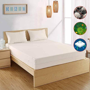 Organic Cotton Zippered Mattress Encasement, Dust Mite Proof | AllergyCare™