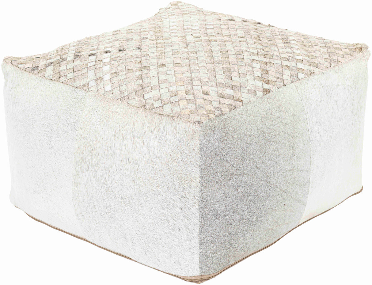 Ternitz Ivory Pouf