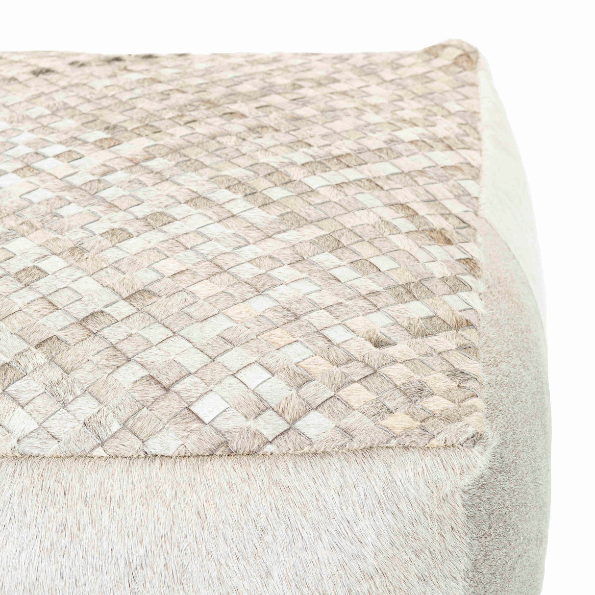 Ternitz Ivory Pouf