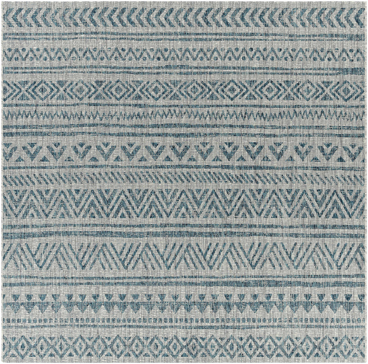 Novato Aqua All Over Pattern Performance Rug