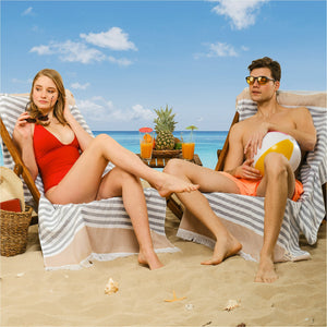 Mediterranean 100% Cotton Turkish Peshtemals, 35" x 60",  Modern & Traditional Turkish Bath Towels