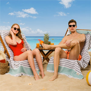 Mediterranean 100% Cotton Turkish Peshtemals, 35" x 60",  Modern & Traditional Turkish Bath Towels