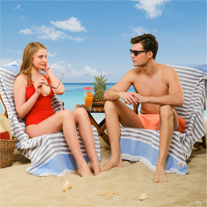 Mediterranean 100% Cotton Turkish Peshtemals, 35" x 60",  Modern & Traditional Turkish Bath Towels