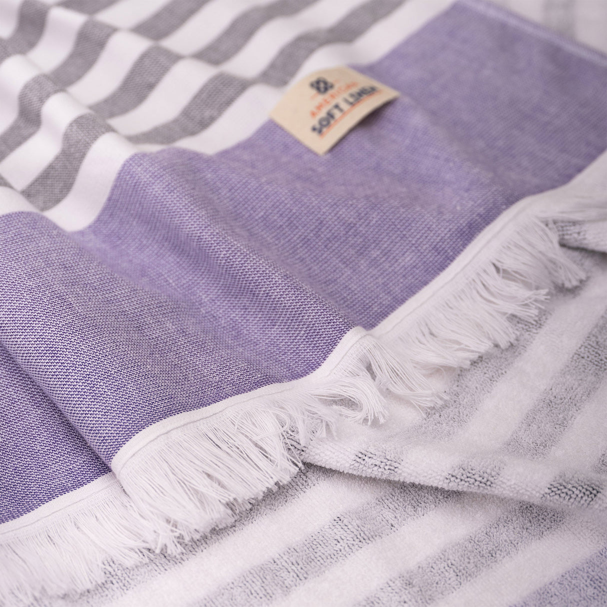 Mediterranean 100% Cotton Turkish Peshtemals, 35" x 60",  Modern & Traditional Turkish Bath Towels